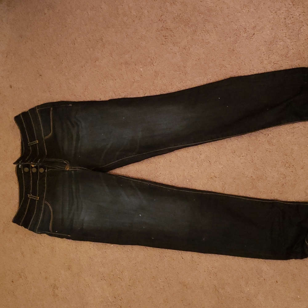 High waisted blue Jeans